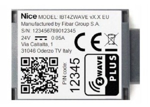 BiDi Z-Wave (IBT4ZWAVE) - Integrator automatyki Nice z Fibaro NICE