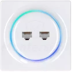 FGWEEU-021 Gniazdo 2x RJ-45 Jasny Walli N  FIBARO