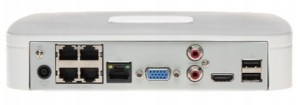 NVR2104-P-4KS3 Rejestrator IP Dahua z wbudowanym zasilaniem kamer 4x PoE